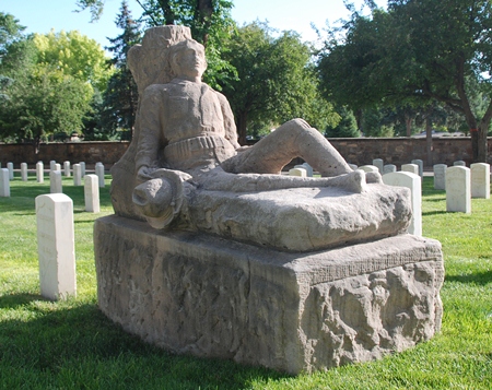 The Dennis O'Leary tombstone at Santa Fe National Cemetery. The Dennis O'Leary tombstone at Santa Fe National Cemetery.